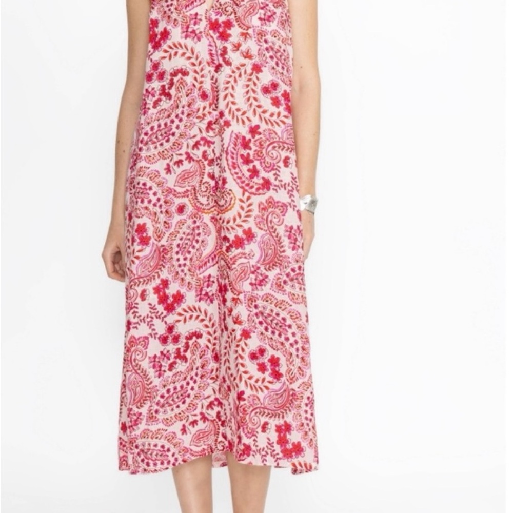 Johnny Was Crisscross Linen Dress SZ XL - NWT - Picture 3 of 6